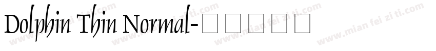 Dolphin Thin Normal字体转换